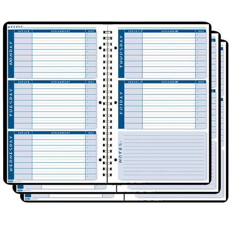 HOUSE OF DOOLITTLE Non-Dated Student Planner/Assignment Book, PK3 2575